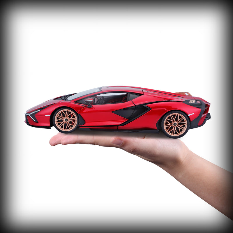 Laad de afbeelding in de Gallery-viewer, Lamborghini SIAN FKP 37 2019 BBURAGO 1:18 (6801384505449)
