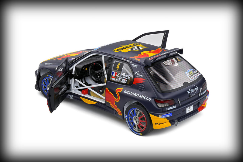 Load image into Gallery viewer, Peugeot 306 MAXI BLACK RALLY DU MONT BLANC 2021 SOLIDO 1:18
