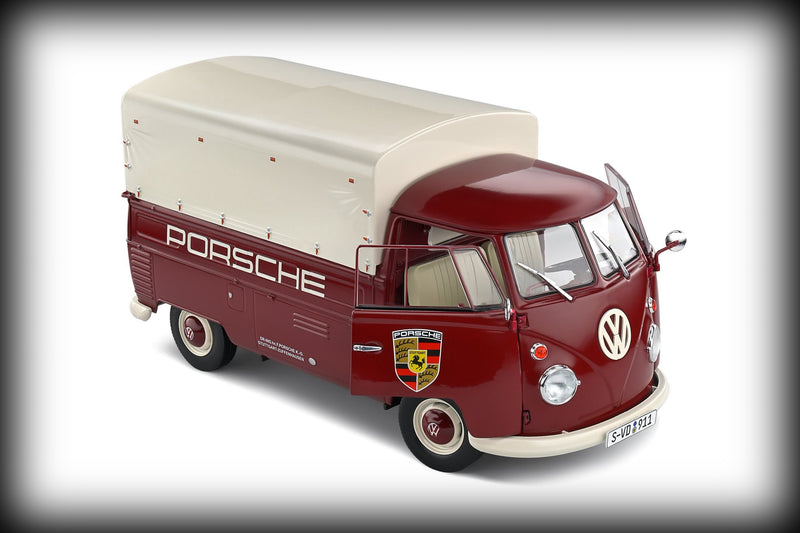 Laad de afbeelding in de Gallery-viewer, &lt;tc&gt;Volkswagen T1 PICK-UP PORSCHE SERVICE 1950  SOLIDO 1:18&lt;/tc&gt;
