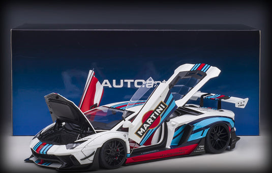 Lamborghini LIBERTY WALK LB-WORKS AVENTADOR (Martini Edition) AUTOart 1:18