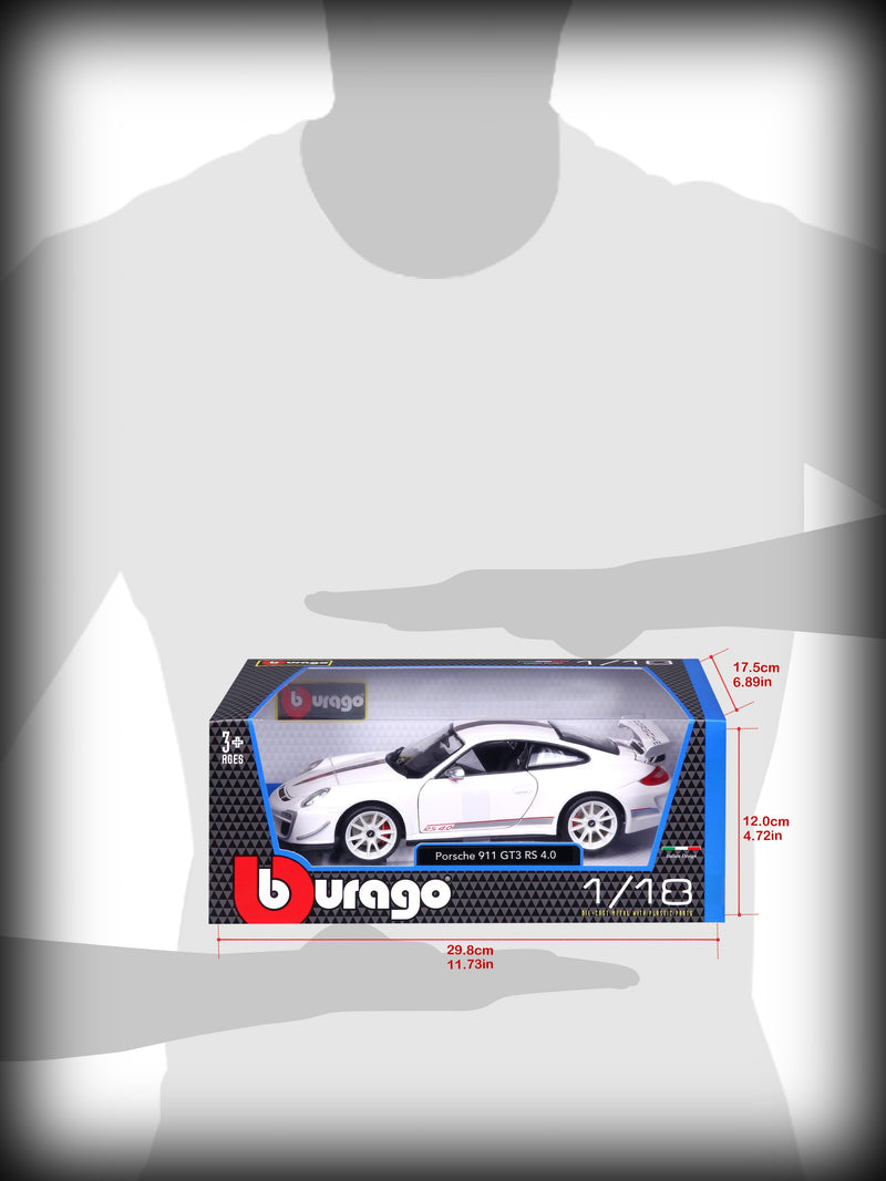 Laad de afbeelding in de Gallery-viewer, Porsche 911 GT3 RS 4.0 2012 BBURAGO 1:18 (6800813981801)
