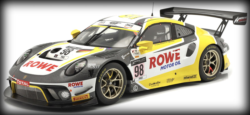 Laad de afbeelding in de Gallery-viewer, &lt;transcy&gt;Porsche 911 GT3 R NR.98 WINNER 24H SPA 2020 IXO 1:18&lt;/transcy&gt;
