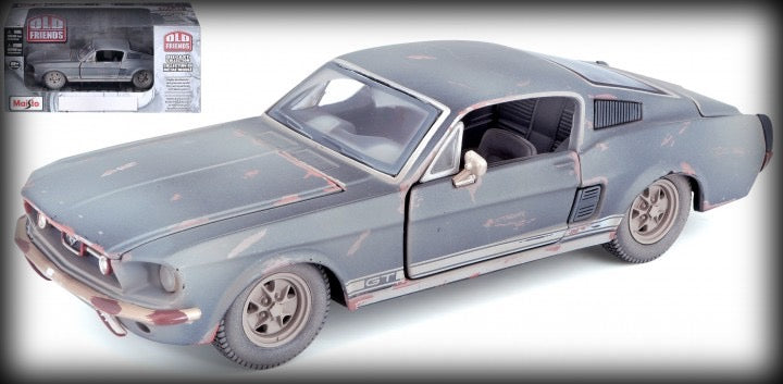 Chargez l&#39;image dans la visionneuse de la galerie, Ford MUSTANG &#39;OLD FRIENDS&#39; 1967 (DIRTY VERSION) MAISTO 1:24 (6801765597289)
