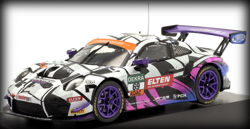Load image into Gallery viewer, Porsche 911 GT3 R IRON FORCE Nr.69 2019 IXO 1:43 (6801952211049)
