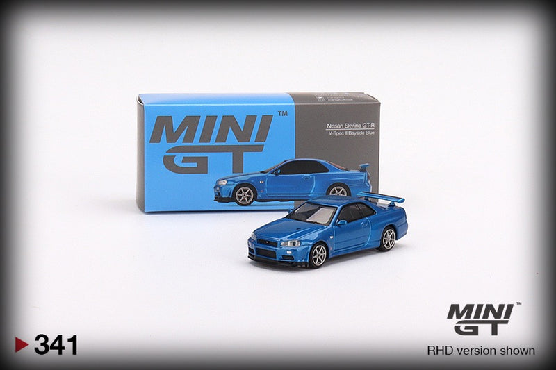Chargez l&#39;image dans la visionneuse de la galerie, Nissan GT-R R34 V-SPEC MINI GT 1:64
