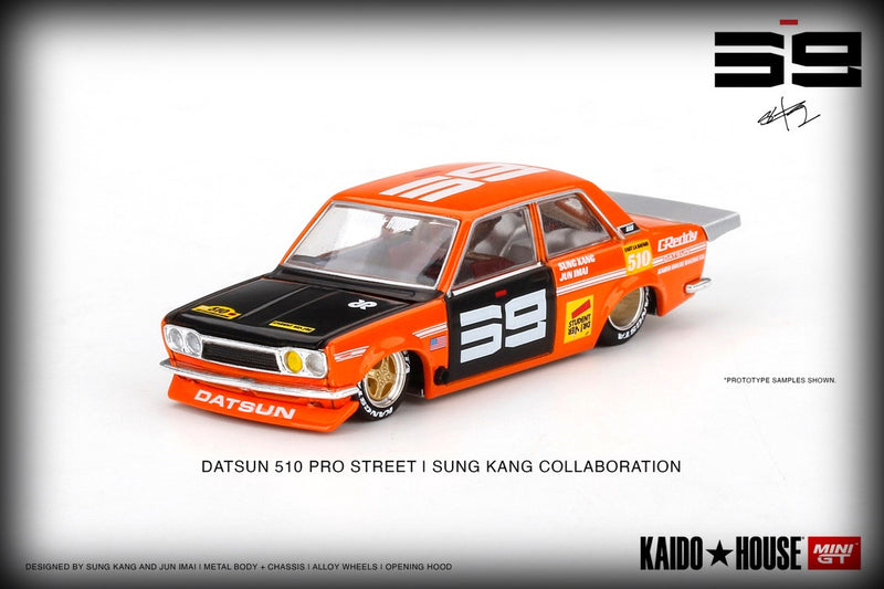 Chargez l&#39;image dans la visionneuse de la galerie, Datsun 510 Pro Street SK510 MINI GT 1:64
