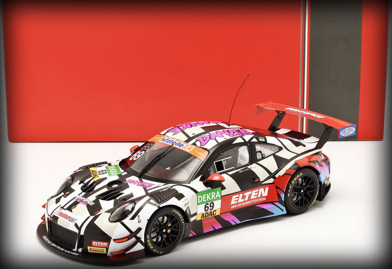 Load image into Gallery viewer, Porsche 911 (991) GT3R Nr.69 2018 IXO 1:18 (6791486799977)
