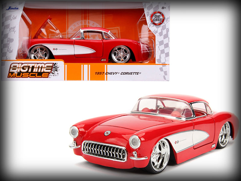 Laad de afbeelding in de Gallery-viewer, &lt;tc&gt;Chevrolet CORVETTE 1957 JADA 1:24&lt;/tc&gt;
