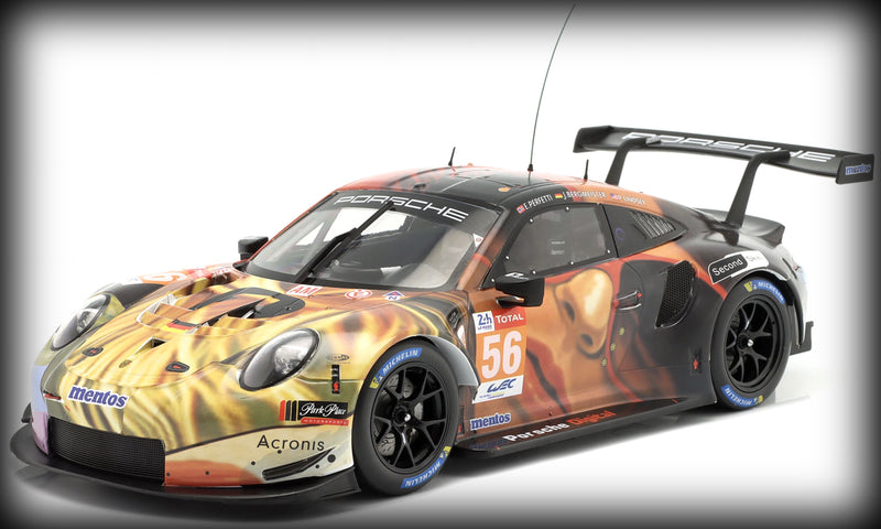 Load image into Gallery viewer, Porsche 911 RSR TEAM PROJECT 1 Nr.56 WORLD CHAMPION 2019 IXO 1:18
