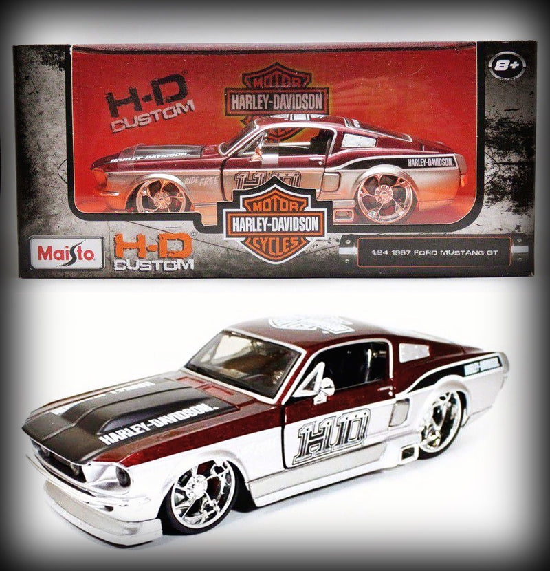 Laad de afbeelding in de Gallery-viewer, Ford MUSTANG GT 1967 HARLEY-DAVIDSON MAISTO 1:24 (6791303200873)
