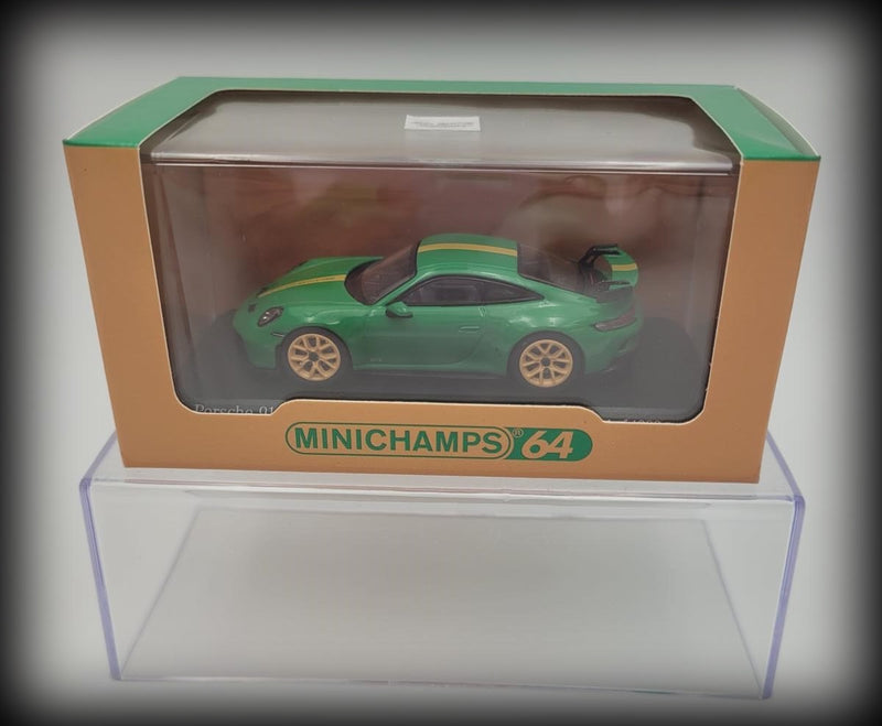 Laad de afbeelding in de Gallery-viewer, Porsche 911 (992) GT3 2021 MINICHAMPS 1:64
