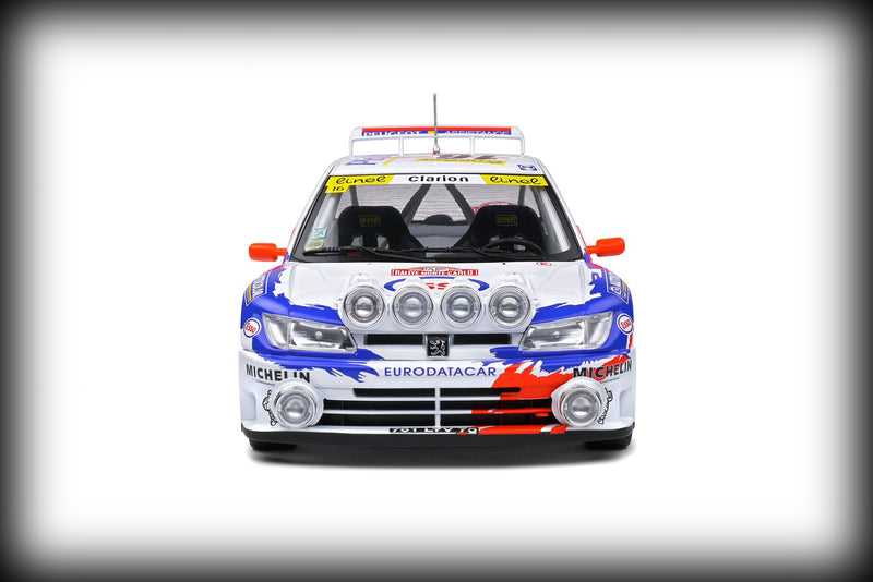 Laad de afbeelding in de Gallery-viewer, Peugeot 306 MAXI NACHTVERSIE RALLY MONTECARLO 1998 SOLIDO 1:18
