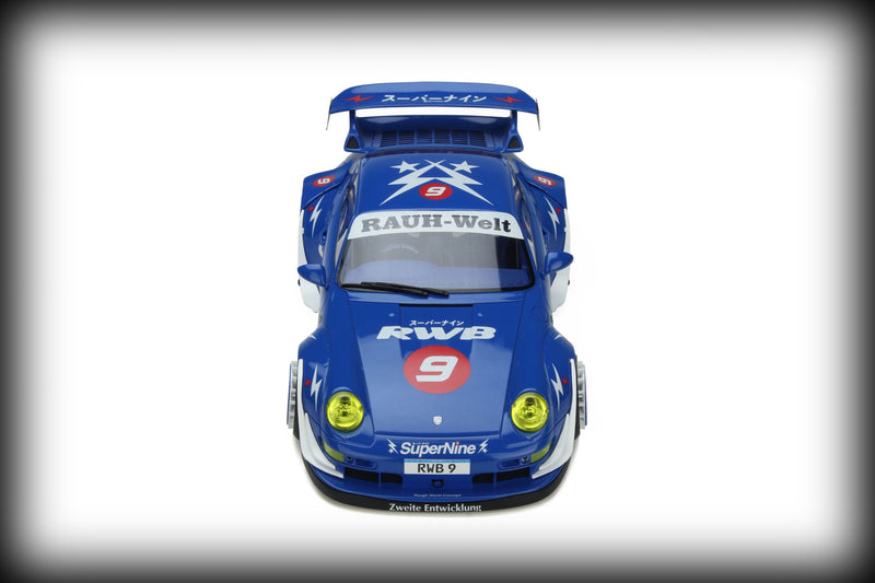 Laad de afbeelding in de Gallery-viewer, &lt;tc&gt;Porsche RWB Hong Kong Nr.9 SuperNine Blue 2019 GT SPIRIT 1:18&lt;/tc&gt;
