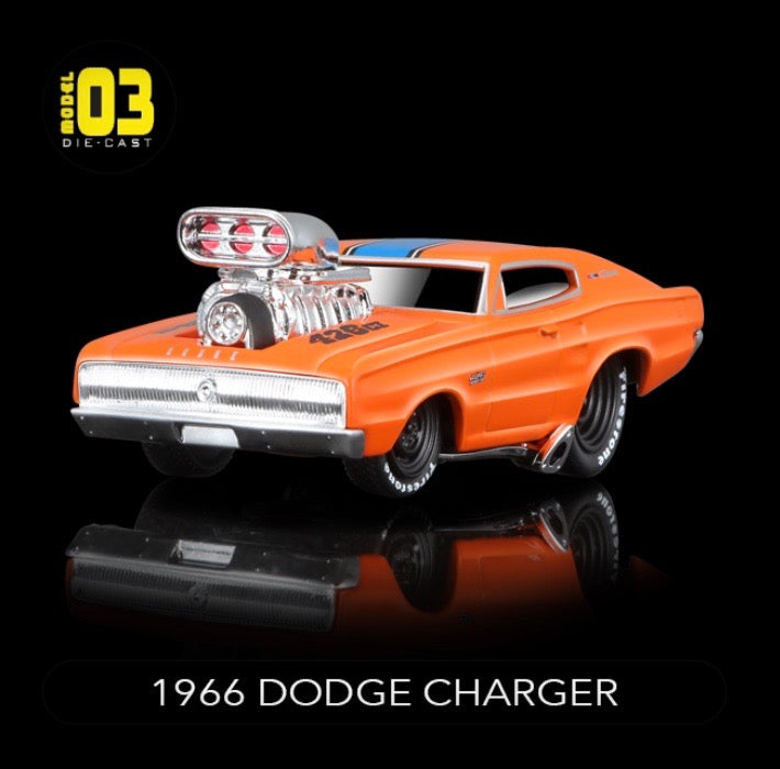 Laad de afbeelding in de Gallery-viewer, &lt;tc&gt;Dodge CHARGER 1966 Nr.3 MAISTO 1:64&lt;/tc&gt;
