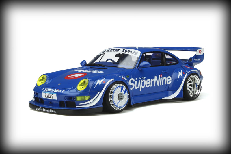 Laad de afbeelding in de Gallery-viewer, &lt;tc&gt;Porsche RWB Hong Kong Nr.9 SuperNine Blue 2019 GT SPIRIT 1:18&lt;/tc&gt;
