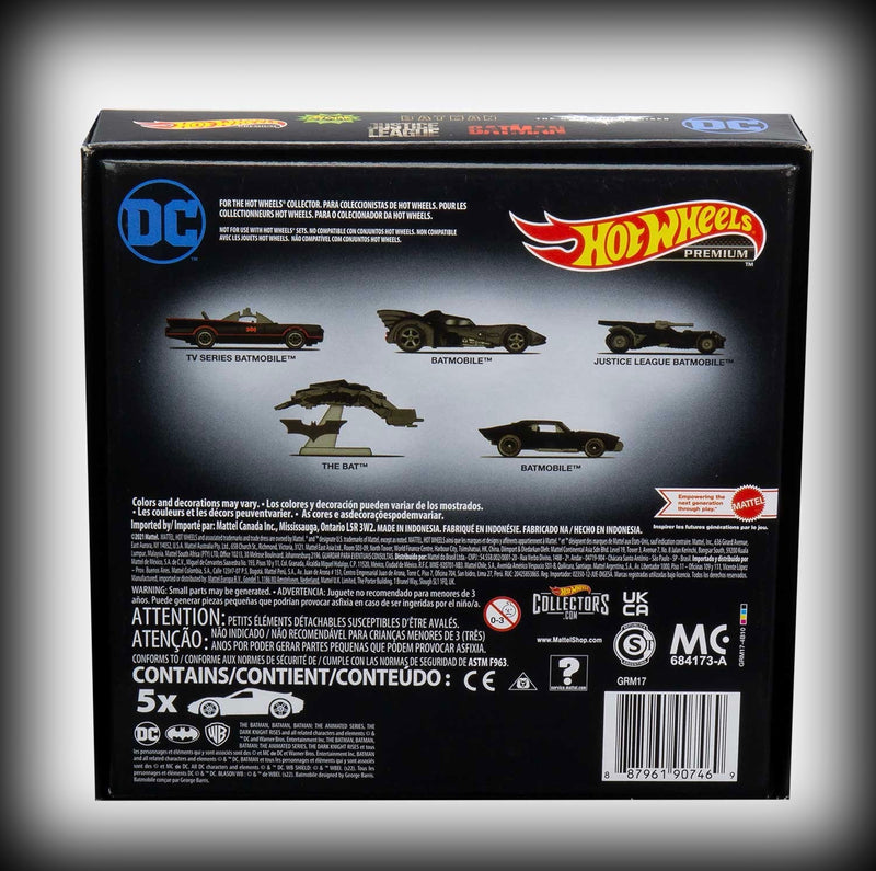 Chargez l&#39;image dans la visionneuse de la galerie, &lt;tc&gt;Coffret de 5 voitures Batman Batmobile HOT WHEELS 1:64&lt;/tc&gt;
