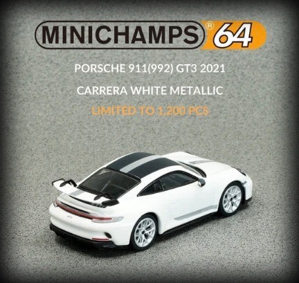 Chargez l&#39;image dans la visionneuse de la galerie, Porsche 911 (992) GT3 2021 MINICHAMPS 1:64
