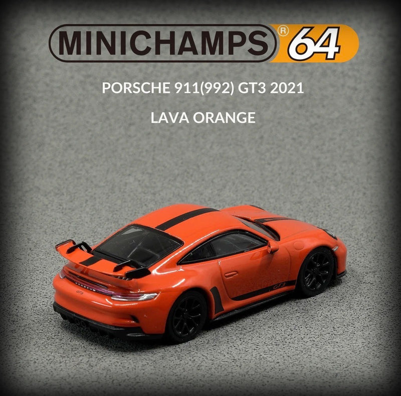 Laad de afbeelding in de Gallery-viewer, Porsche 911 (992) GT3 2021 MINICHAMPS 1:64
