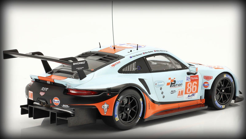 Chargez l&#39;image dans la visionneuse de la galerie, &lt;transcy&gt;Porsche 911 (991) RSR GULF Nr.86 2018 IXO 1:18&lt;/transcy&gt;
