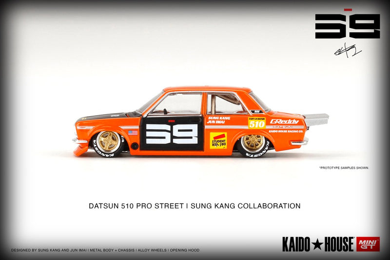 Chargez l&#39;image dans la visionneuse de la galerie, Datsun 510 Pro Street SK510 MINI GT 1:64
