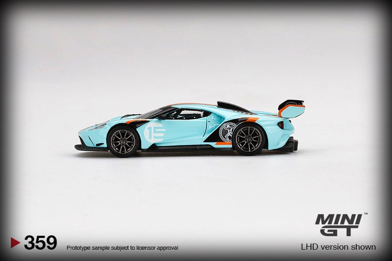 Laad de afbeelding in de Gallery-viewer, Ford GT MK II Nr.002 GULF MINI GT 1:64
