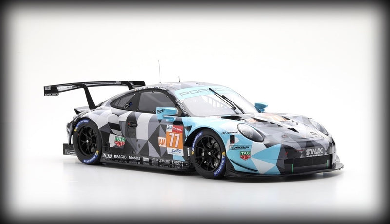 Chargez l&#39;image dans la visionneuse de la galerie, &lt;tc&gt;Porsche 911 RSR Nr.77 WINNER LMGTE AM CLASS 24H LE MANS 2018 SPARK 1:12&lt;/tc&gt;
