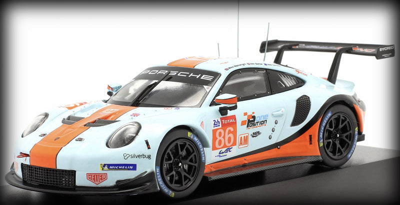 Chargez l&#39;image dans la visionneuse de la galerie, Porsche 911 (991) RSR GULF Nr.86 24H LE MANS 2018 IXO 1:43
