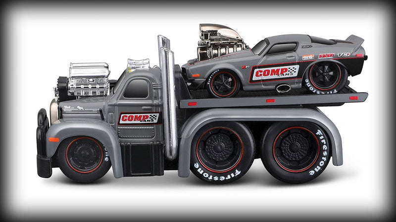 Chargez l&#39;image dans la visionneuse de la galerie, &lt;transcy&gt;Mack B-61 FLATBED 1953 + Chevrolet CAMARO 1971 Nr.06 MAISTO 1:64&lt;/transcy&gt;

