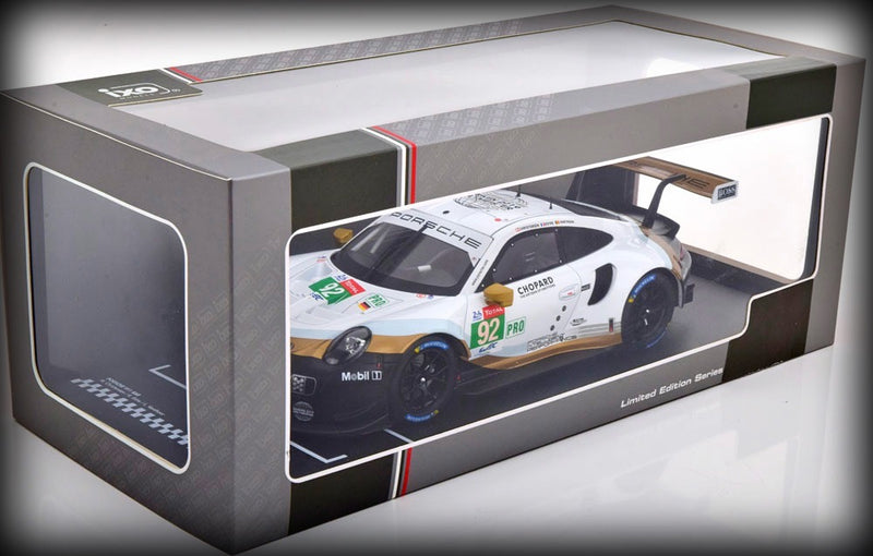 Laad de afbeelding in de Gallery-viewer, Porsche 911 (991) RSR Porsche GT TEAM Nr.92 2019 IXO 1:43 (6802175754345)
