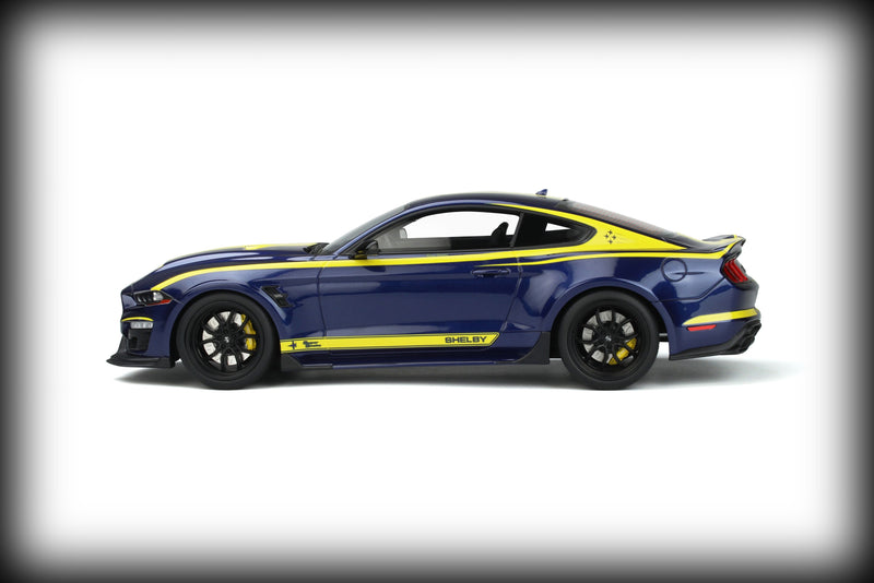 Laad de afbeelding in de Gallery-viewer, &lt;tc&gt;Ford MUSTANG SHELBY SUPER SNAKE BLUE HORNET 2021 GT SPIRIT 1:18&lt;/tc&gt;
