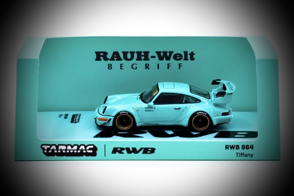 Load image into Gallery viewer, Porsche 911 (964) RWB Tiffany TARMAC WORKS 1:64
