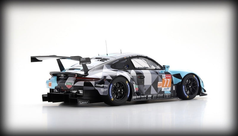 Chargez l&#39;image dans la visionneuse de la galerie, &lt;tc&gt;Porsche 911 RSR Nr.77 WINNER LMGTE AM CLASS 24H LE MANS 2018 SPARK 1:12&lt;/tc&gt;
