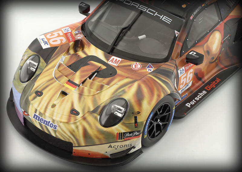 Load image into Gallery viewer, Porsche 911 RSR TEAM PROJECT 1 Nr.56 WORLD CHAMPION 2019 IXO 1:18
