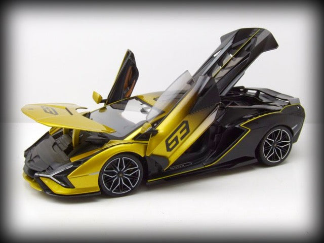 Laad de afbeelding in de Gallery-viewer, Lamborghini SIAN FKP 37 2020 BBURAGO 1:18 (6801366024297)
