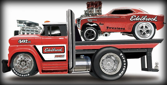 Chevrolet C60 FLATBED 1966 + Chevrolet Camaro SS 1969 Nr.02 MAISTO 1:64 (6836503150697)