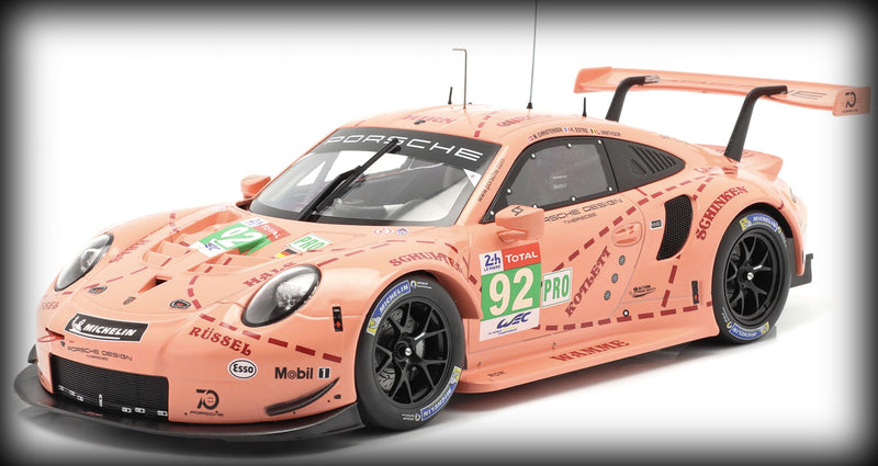 Load image into Gallery viewer, Porsche 911 (991) RSR Nr.92 &#39;PINK PIG&#39; WINNER 24H LE MANS 2018 IXO 1:18 (6839744954473)
