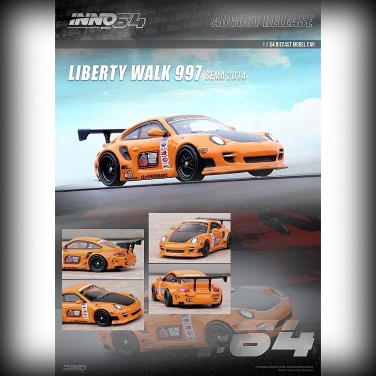 Laad de afbeelding in de Gallery-viewer, Porsche LW 997 2014 SEMA SHOW INNO64 Modellen 1:64
