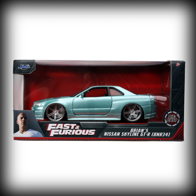 Chargez l&#39;image dans la visionneuse de la galerie, &lt;tc&gt;Nissan SKYLINE GT-R (R34) 2002 JADA 1:24&lt;/tc&gt;
