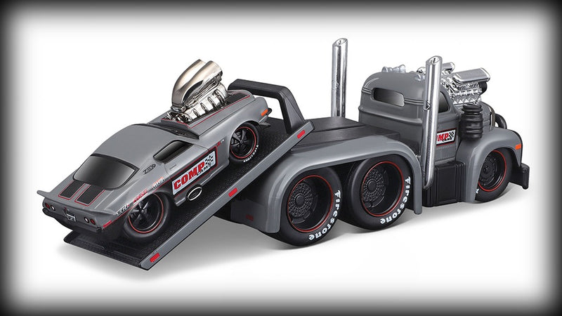Chargez l&#39;image dans la visionneuse de la galerie, &lt;transcy&gt;Mack B-61 FLATBED 1953 + Chevrolet CAMARO 1971 Nr.06 MAISTO 1:64&lt;/transcy&gt;

