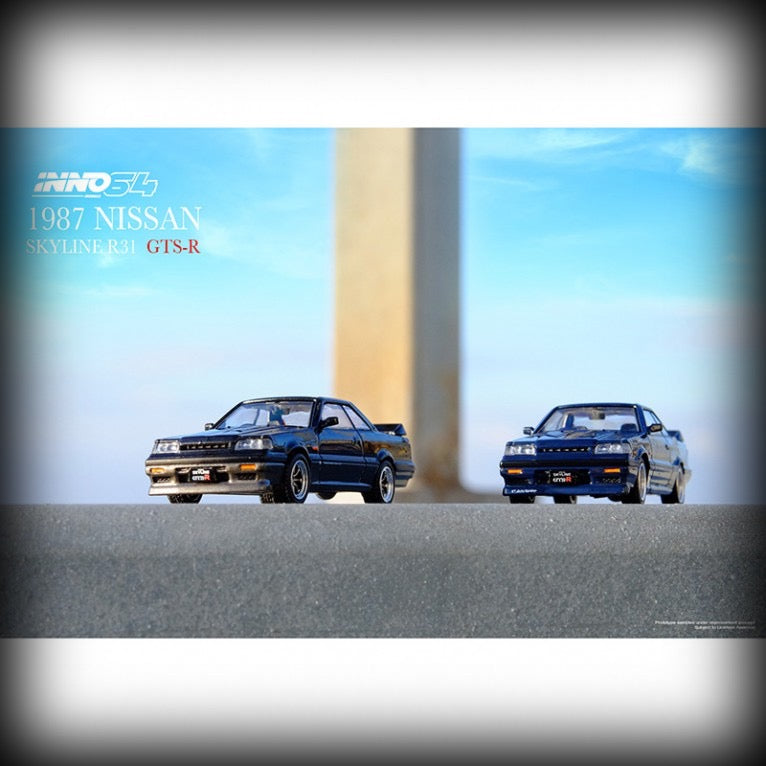 Chargez l&#39;image dans la visionneuse de la galerie, Nissan SKYLINE GTS-R R31 INNO64 Models 1:64
