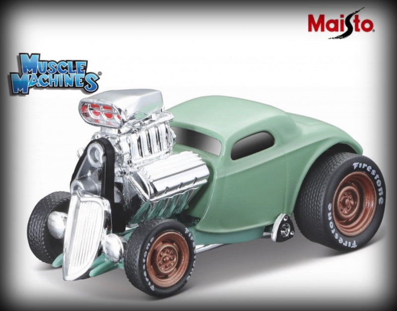 Laad de afbeelding in de Gallery-viewer, Ford 3W COUPE 1933 Nr.10 MAISTO 1:64 (6834905972841)
