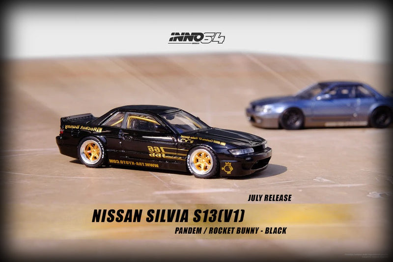 Chargez l&#39;image dans la visionneuse de la galerie, Nissan SILVIA S13 Pandem Rocket Bunny V1 INNO64 Models 1:64
