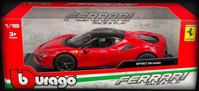 Chargez l&#39;image dans la visionneuse de la galerie, &lt;tc&gt;Ferrari SF90 STRADALE HYBRID SPIDER 2020 BBURAGO FERRARI 1:18&lt;/tc&gt;
