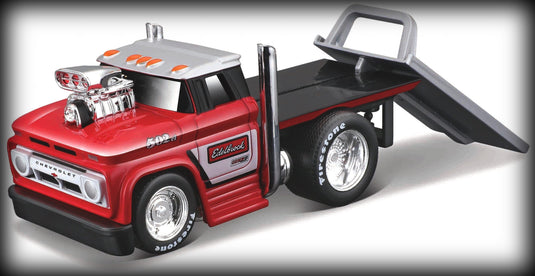 Chevrolet C60 FLATBED 1966 + Chevrolet Camaro SS 1969 Nr.02 MAISTO 1:64 (6836503150697)