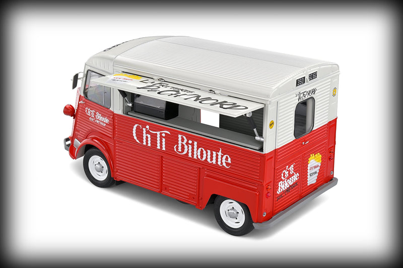 Laad de afbeelding in de Gallery-viewer, &lt;tc&gt;Citroën Type HY Friterie Ch&#39;ti Biloute 1969 SOLIDO 1:18&lt;/tc&gt;
