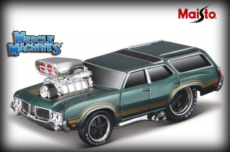 Laad de afbeelding in de Gallery-viewer, Oldsmobile VISTA CRUISER 1970 Nr.12 MAISTO 1:64 (6835446972521)
