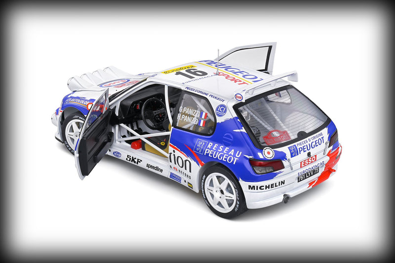Laad de afbeelding in de Gallery-viewer, Peugeot 306 MAXI NACHTVERSIE RALLY MONTECARLO 1998 SOLIDO 1:18
