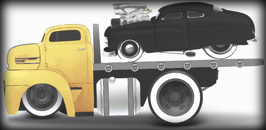 Ford COE FLATBED 1950 + Mercury 1949 Nr.05 MAISTO 1:64 (6836536475753)