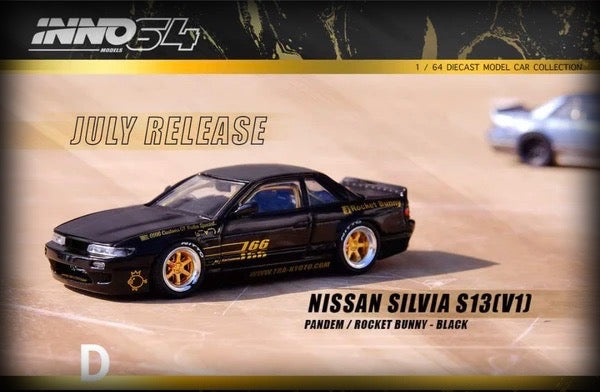 Chargez l&#39;image dans la visionneuse de la galerie, Nissan SILVIA S13 Pandem Rocket Bunny V1 INNO64 Models 1:64
