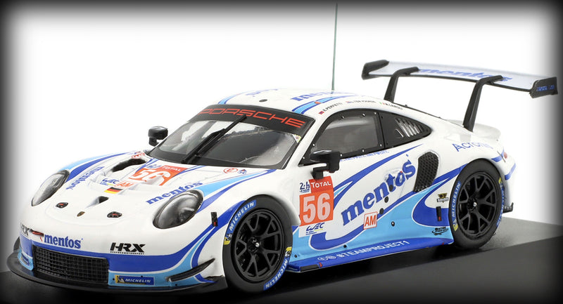 Laad de afbeelding in de Gallery-viewer, Porsche 911 RSR MENTOS Nr.56 CAIROLI/PERFETTI/TER VOORDE 24H LE MANS 2020 IXO 1:43
